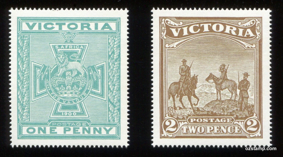 1900 VICTORIA Guerra Bóer Fondo Patriótico Conjunto MUH *Ver Descripción* Estampillas Australia Foto 1 de 1