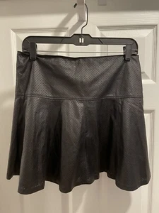 Club Monaco Vegan Leather Frill Skirt Size 6 - Picture 1 of 2