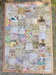 Vintage Kantha Quilt Indianer Überwurf Handarbeit Decke - Bild 1 von 5