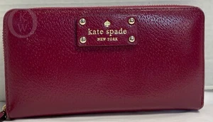 *Kate Spade*Berry Red*Large Continental*Neda Grove Wallet*22038D S167B - Picture 1 of 10