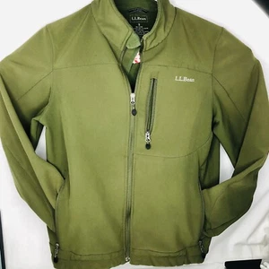 LL Bean Ladies Women’s Small Lightweight Jacket Zip Front 3 Pocket Olive Green - Bild 1 von 7