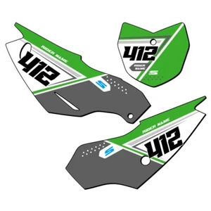 KLX 230 R SG65 Custom MX Number Plates Senge Graphics Kit Compatible with - Foto 1 di 4