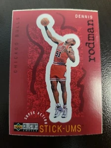 1996-97  Deck Collectors Choice Dennis Rodman STICK-UMS STICKER card #S4 BULLS - Picture 1 of 2