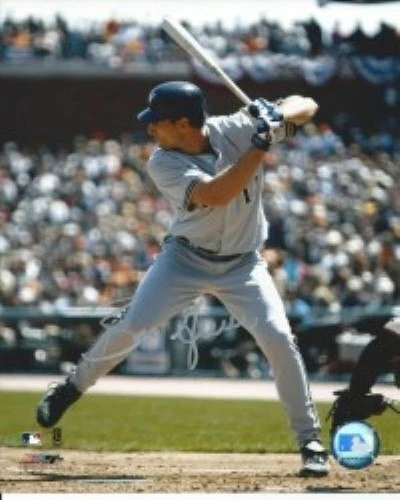 Ben Grieve Autographed 8x10 Photo - Rays Batting - Image 1 of 1