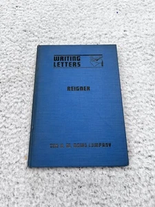 Vintage 1931 Book Writing Cursive And Letters / Checks Reigner - Foto 1 di 15