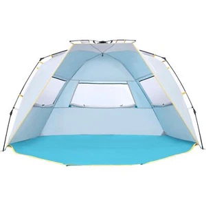WolfWise Tenda da Spiaggia Easy Up UPF 50+ per 4-5 Persone Tenda Parasole (v0l) - Foto 1 di 1