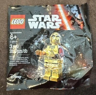 LEGO sealed PROMO POLYBAG STAR WARS C-3PO Disney Mini figure Droid Force Awakens - Image 1 of 2