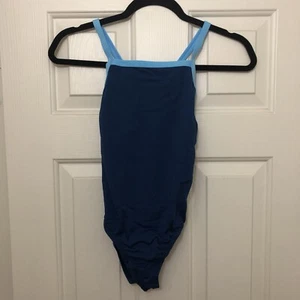 Speedo Endurance+ One Piece Swimsuit Youth Size 12/28 Blue Racerback NWT - Picture 1 of 6