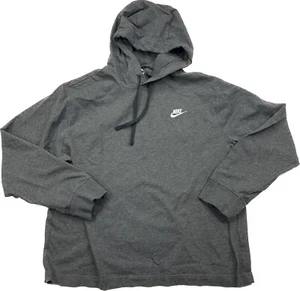 Nike Cotton Club Hoodie Lightweight Grey BV2749-071 Mens Size Large - Picture 1 of 7