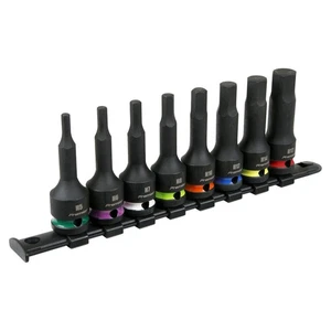 Sealey Hex Impact Socket Bit Set 8pc 1/2"Sq Drive AK56001 - Picture 1 of 7