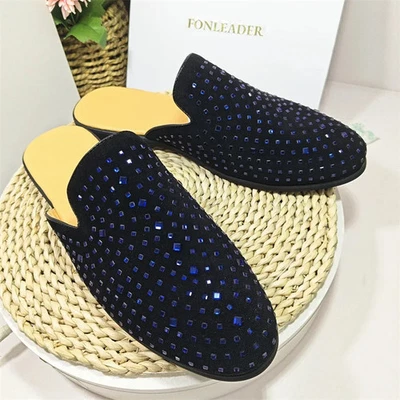 Classic Design Fashion Men Half Shoes Slip on Dress Shoes Casual Loafers Sippers - Image 1 of 4