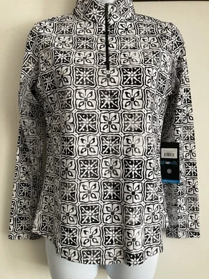 IBKUL Kathy Ligero Cremallera Cuello Simulado Pullover Polo UPF 50+, NUEVO CON ETIQUETAS Talla S Foto 1 de 4