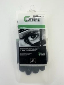 Cutters Football Glove Black w/ 017 original receiver size S NEW - Picture 1 of 4