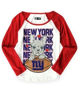 Justice Girls New York Giants Graphic T-Shirt, White, Big Kids (8-20), 16/18 - Picture 1 of 1