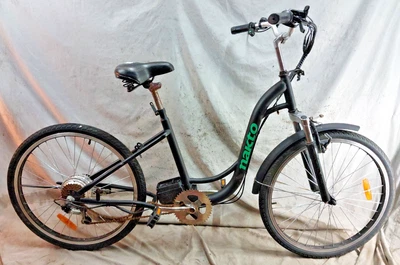 2020 Nakto Electric Hybrid E-Bike 18.5" Large Black Steel Cruiser USA Shipping:) - Image 1 of 4