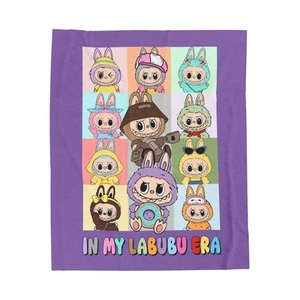 In My Labubu Era Cozy Velveteen Plush Blanket, Soft Throw - Picture 1 of 5
