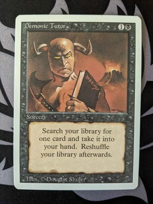 Demonic Tutor ~ Revised Edition [Near Mint][Magic MTG] - Image 1 of 4