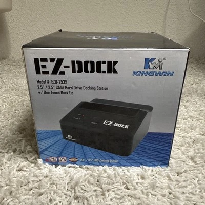 Kingwin EZ-Dock 2 2.5-Inch/3.5-Inch SATA Hard Drive Dock - Image 1 of 4