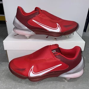 Nike Force Zoom Trout 8 Pro Baseball Cleats Shoes Red CZ5915-616 Mens Size 8 - Picture 1 of 9