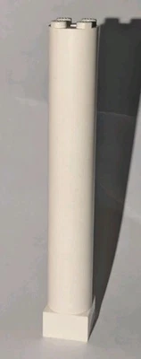 LEGO White Support Mast 2 x 2 x 11 Solid Pillar Part # 6168c01 75347 7418 7573 - Image 1 of 4