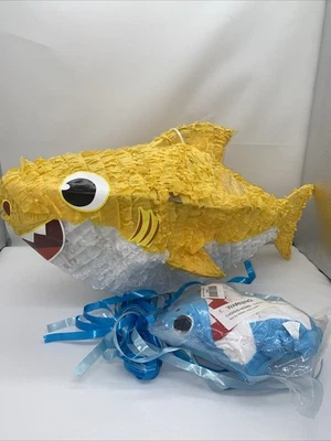 Nickelodeon Baby Shark Large Birthday Party Pinata 20" & Stuffed Animal Gift! - Image 1 of 4
