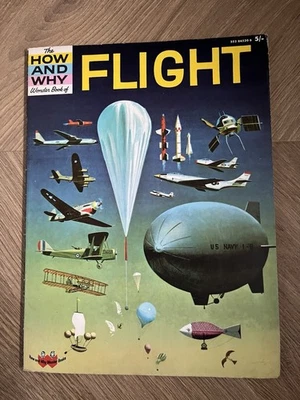 Vintage Retro The How Why Wonder Book of Flight - Image 1 of 3
