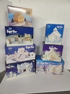 '92-'98 PRECIOUS MOMENTS SUGAR TOWN/7 COMPLETE SETS/WITH LIGHTS - Picture 1 of 19