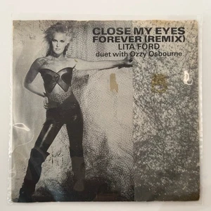 Lita Ford + Ozzy - Close My Eyes Forever Remix 7" Vinyl 1988 RCA Hard Rock 45RPM - Picture 1 of 4