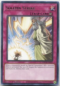 Solemn Strike GRCR-EN059 Rare 1st Edition LP Yugioh - Picture 1 of 2