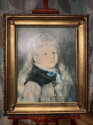 Druck auf Leinwand – 1976 – Pierre-Auguste Renoir „Mademoiselle Grimprel" - Bild 1 von 4