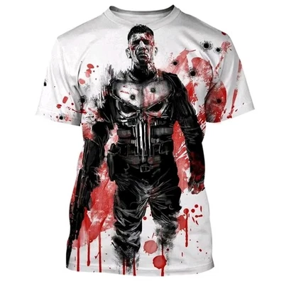  Camiseta Punisher Logo 3D Talla Mediana Calidad - Imagen 1 de 4