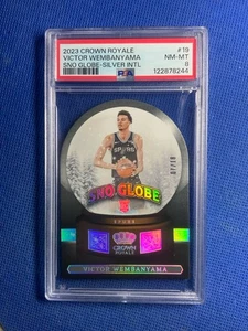 2023 CROWN ROYALE VICTOR WEMBANYAMA SNO GLOBE - SILVER INTL /18 PSA 8 - Bild 1 von 2