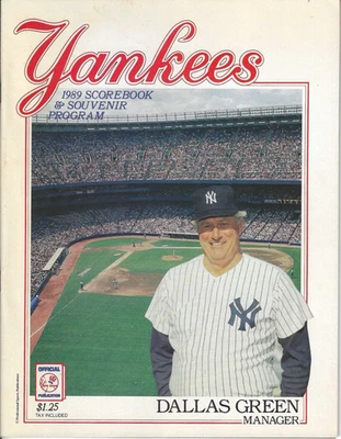 New York Yankees v Rangers - 5/8-10/1989 - Official Game Program - AUTHENTIC - Image 1 of 4