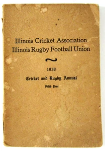 Vintage Illinois Cricket Rugby Annual Chicago Club Stats Roster Matches 1939 - Picture 1 of 12