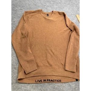 Lululemon Men's Live in Practice Merino Wool Sweater Brown, Size L - Picture 1 of 7