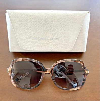 Gafas de sol para mujer Michael Kors Adrianna II rosa tortuga OEM con estuche Foto 1 de 4