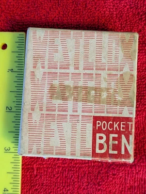 Vintage 1951 Westclox Pocket Ben Pocket Watch #624  BOX & GUARANTEE ONLY - Image 1 of 4