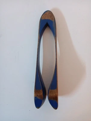 Cuchara de ritmo vintage percusión manual instrumento musical folclórico - cuchara de madera irlandesa Foto 1 de 4