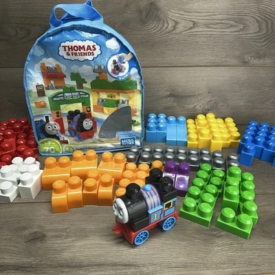 MEGA BLOKS Thomas and Friends Sodor Playset Train Complete w/ Bag Complete! - Image 1 of 4
