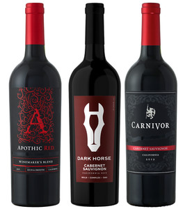 Fall Reds Variety Apothic, Dark Horse, Carnivor - Red Wines - 12 x 750ml Bottles