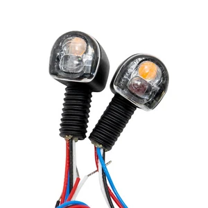 Intermitente LED y luz trasera Koso Nano 14x10mm M6 negro mate comprobado E universal - Imagen 1 de 8