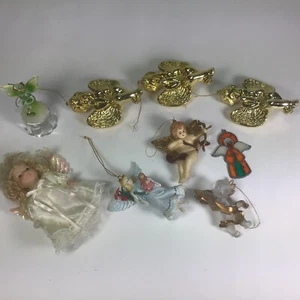 Lot 9 Vintage Christmas Angel Ornament Decorations - Picture 1 of 10