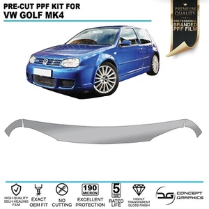 Bonnet Bra Stone Guard PPF Paint Protection Film For Volkswagen Golf mk4 R32 GTI - Picture 1 of 4
