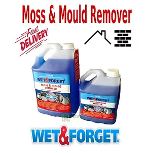 WET AND FORGET 2 OR 5 LITRE ALGAE MOSS MILDUE MOULD REMOVAL CONCENTRATE SPRAY - Picture 1 of 7