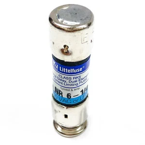 FLNR 6-1/4 Fusibile Littelfuse, Classe RK5, Ritardo di Tempo, Doppio Elemento, 250 VAC - Foto 1 di 4