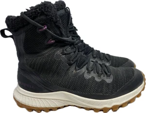 Merrell Women's Bravada Polar Knit Shark Waterproof Boots Size 8 J035462 Black - Picture 1 of 9