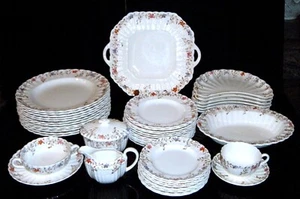 Vintage COPELAND SPODE Wicker Dale #4088 Dinnerware - Picture 1 of 125
