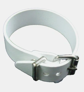 4 paski białe PVC 2,0 x 24,0 cm trwałe odporne na warunki atmosferyczne zmywalne pasek plandekowy wow - Zdjęcie 1 z 6