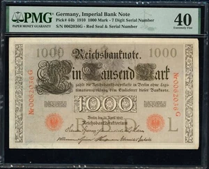 4 Notes DEALER JACKPOT LOT Germany 1910 1,000 Marks Imperial Bank Note SCWPM-44b - Picture 1 of 8
