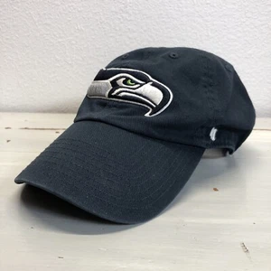 NFL Seattle Seahawks '47 Limpieza Azul Correa Ajustable Sombrero Papá Gorra - Imagen 1 de 8